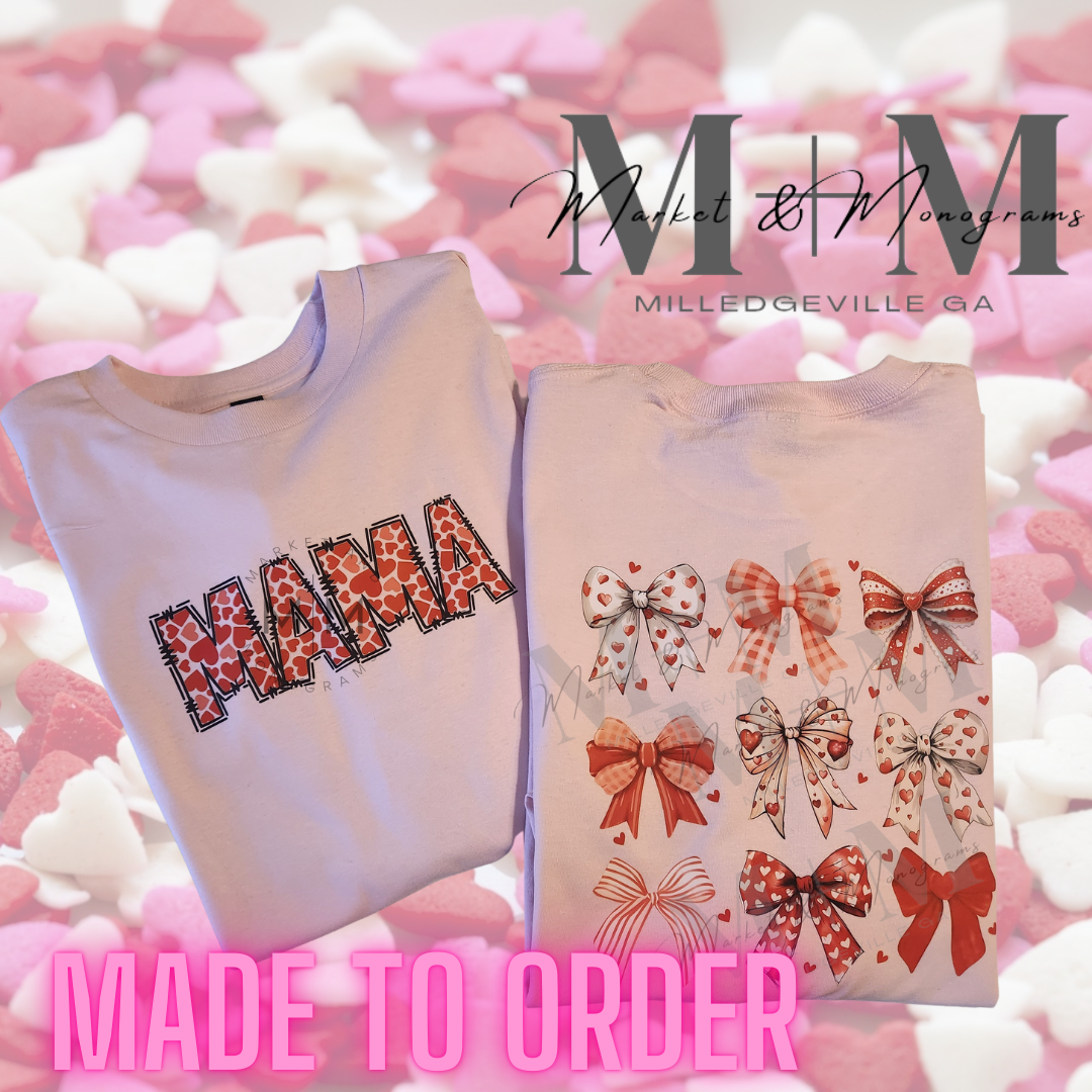 Mama Coquette Long Sleeve❤️🩷 (front and back)
