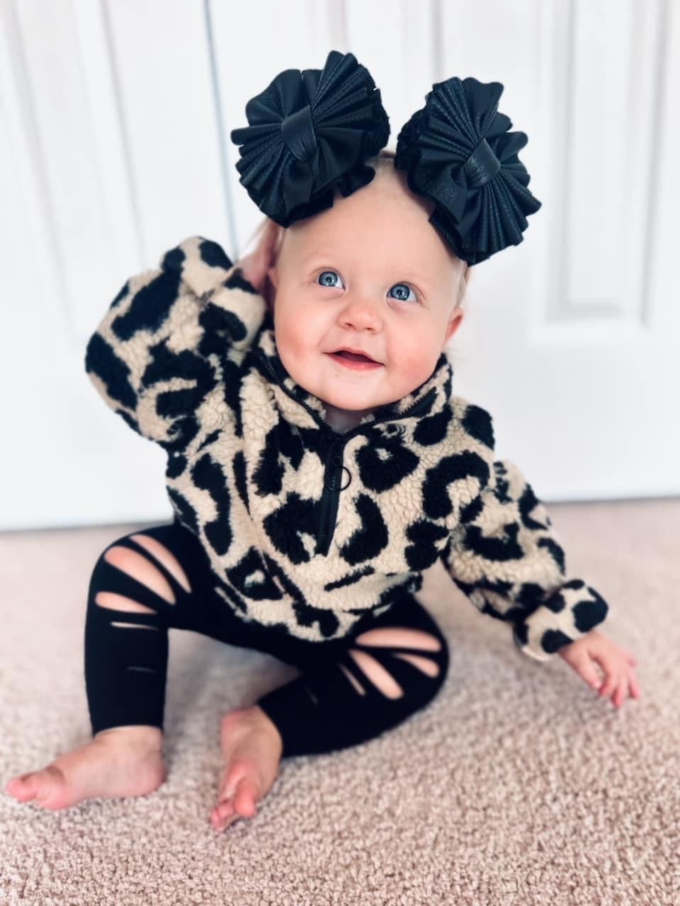 Leopard print Sherpa