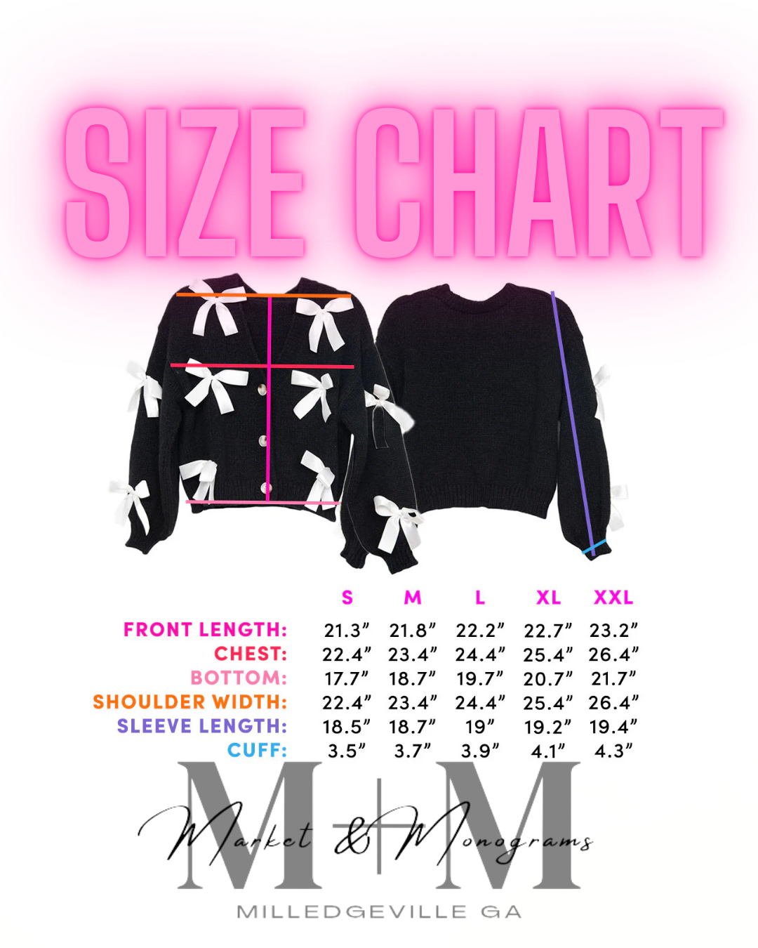 Satin Bow Long Sleeve Sweater Cardigan *ENDS 10/31*