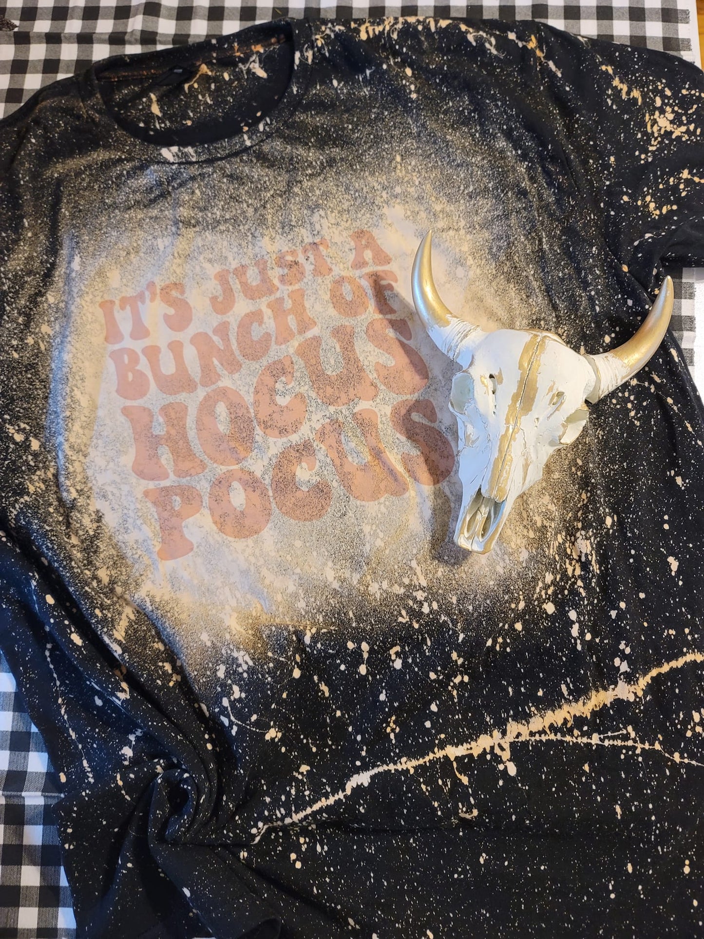 It's Just A Bunch of Hocus Pocus Retro Bleached T-Shirt