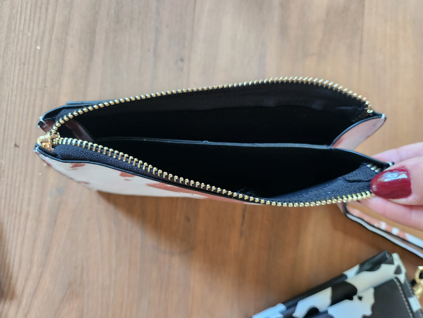 Faux Leather Wristlet Wallet