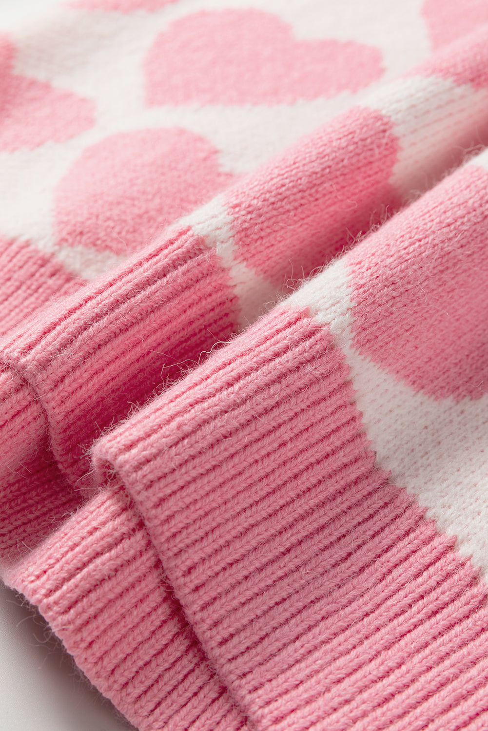 Skylar Heart Print Knit Sweater