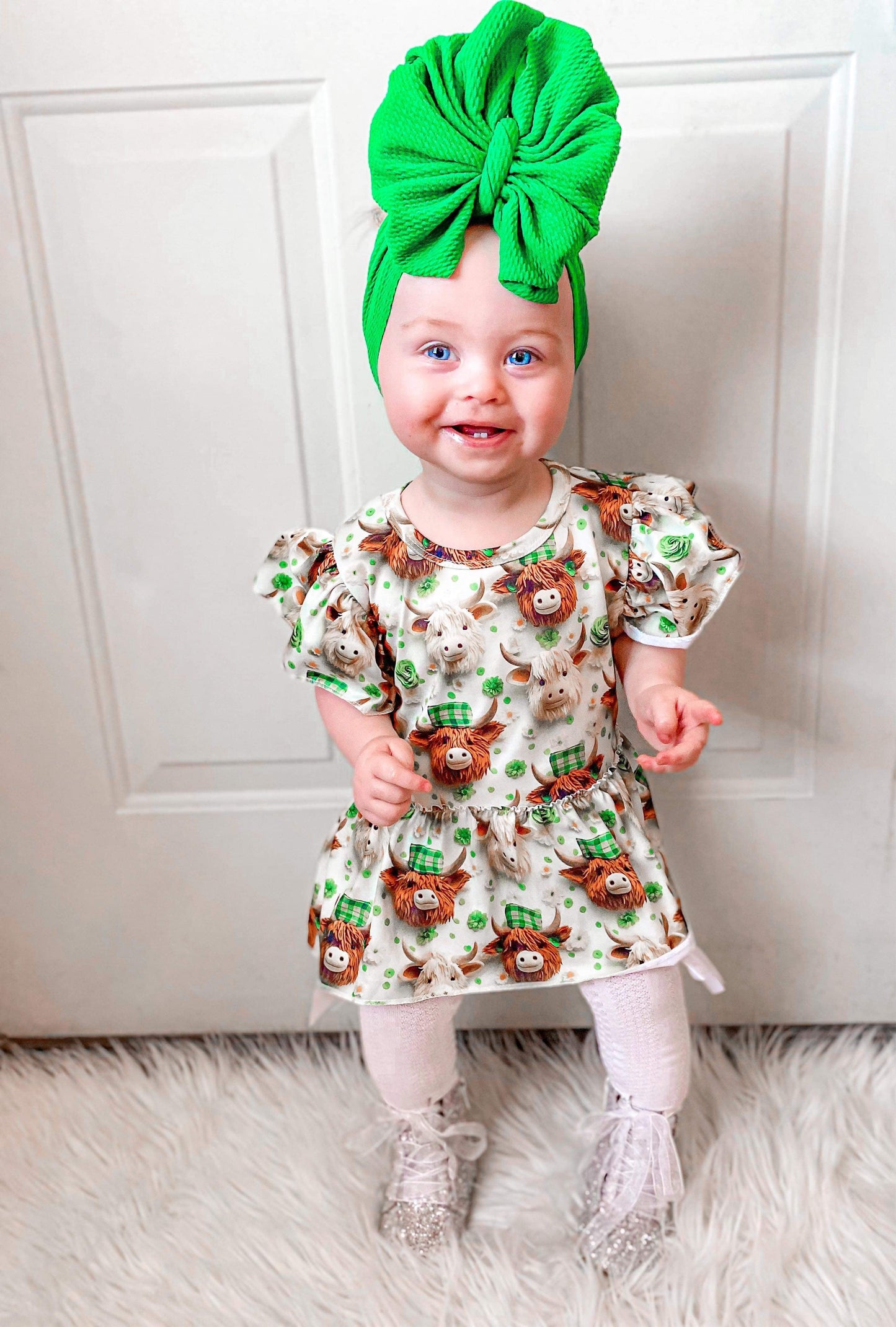 St Patrick’s highland skirted romper