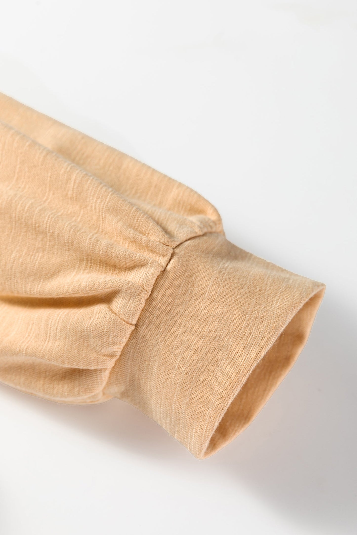 Mist Green Casual Button V Neck Long Sleeve T-Shirt