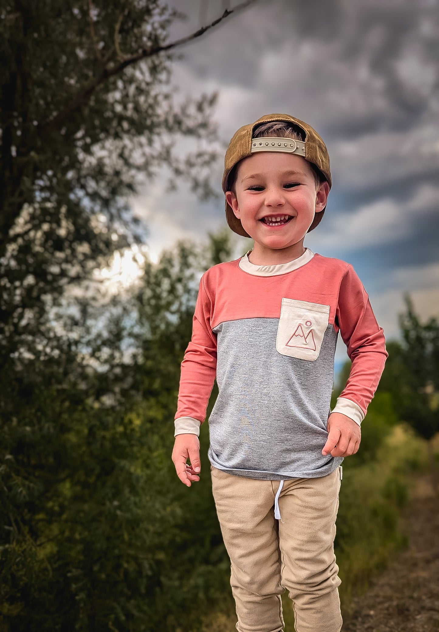 Mountain color block bamboo