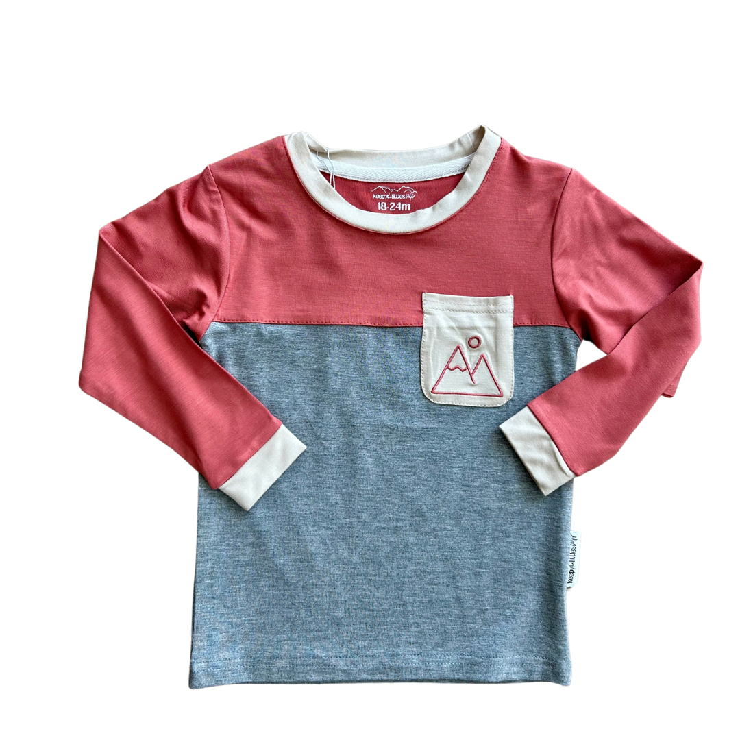 Mountain color block bamboo