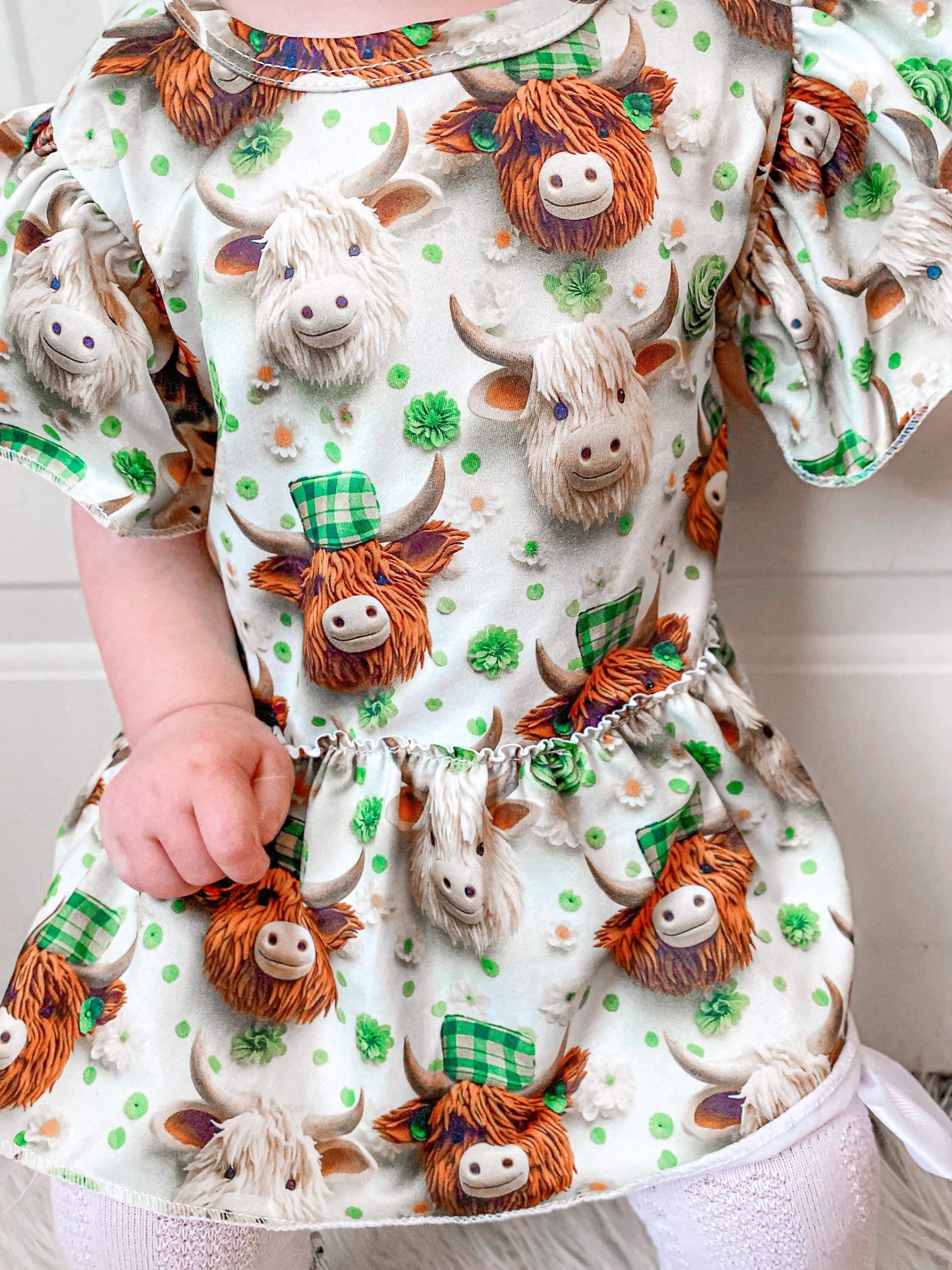 St Patrick’s highland skirted romper