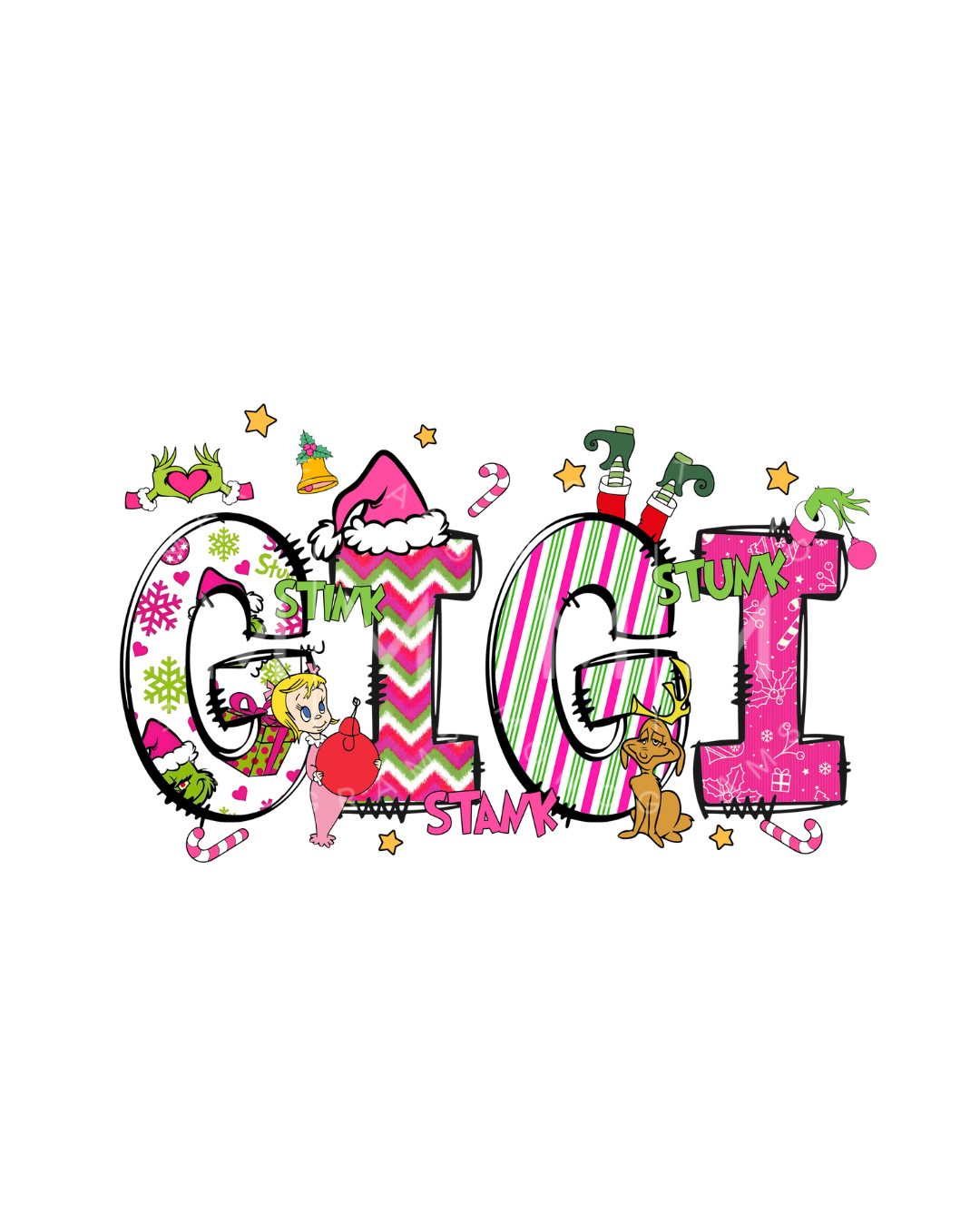 Pink Grinch Character Sweatshirt (MTO)