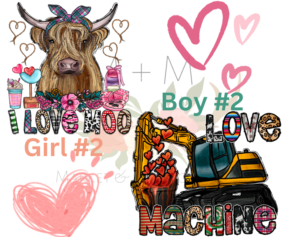 Youth Valentine's Day Shirt Designs