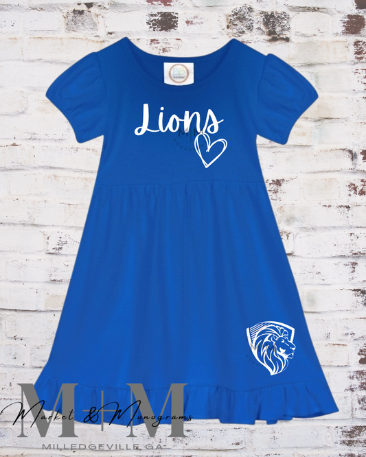 Youth Lions Dress (MTO)