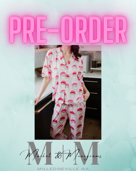 Pink Santa Christmas Pjs *ENDS 10/31*