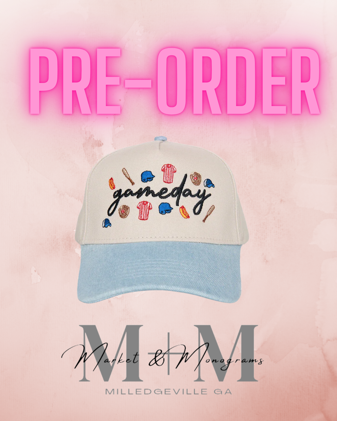 Gameday Baseball Doodles Trucker Hat *ENDS 1/23