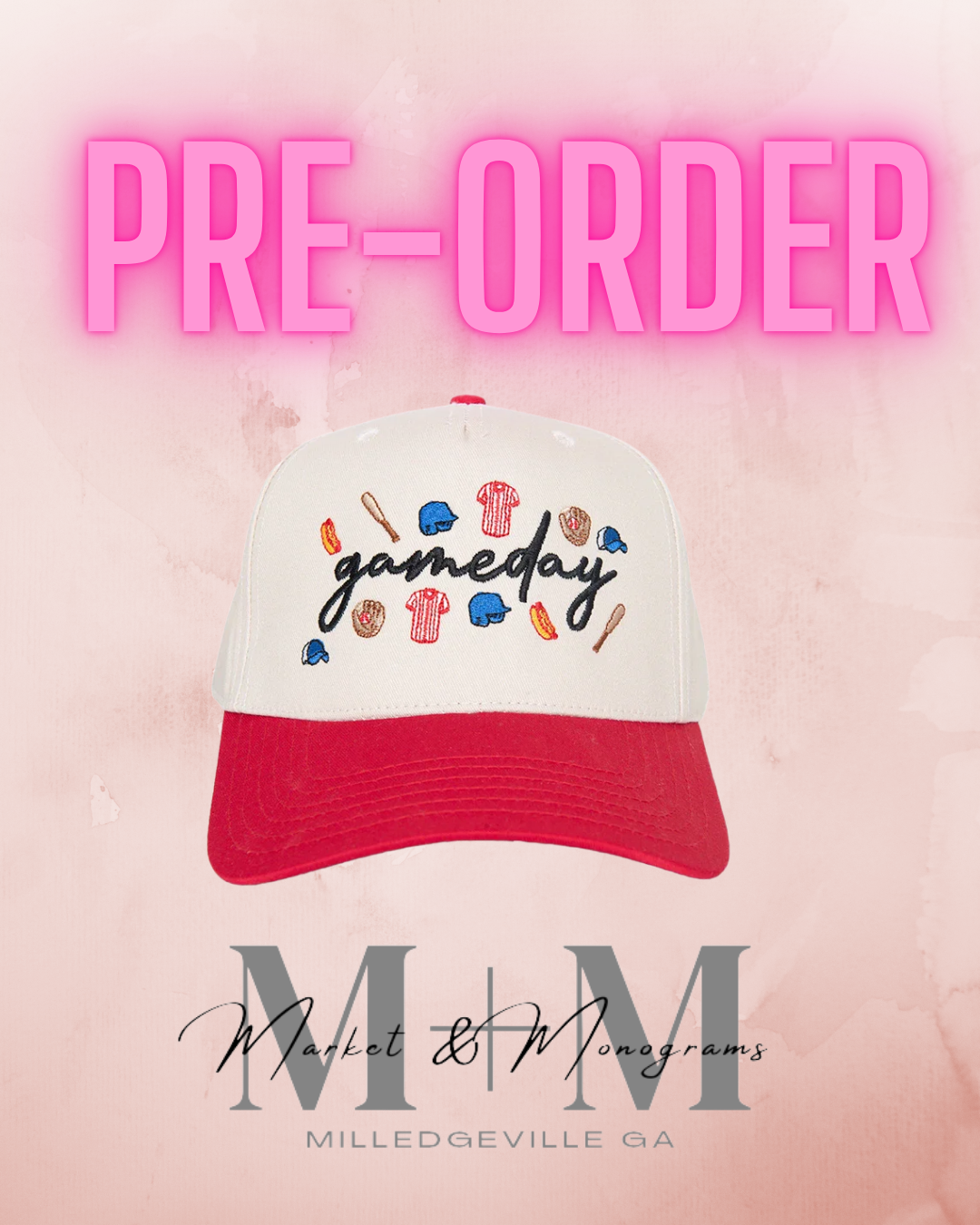 Gameday Baseball Doodles Trucker Hat *ENDS 1/23