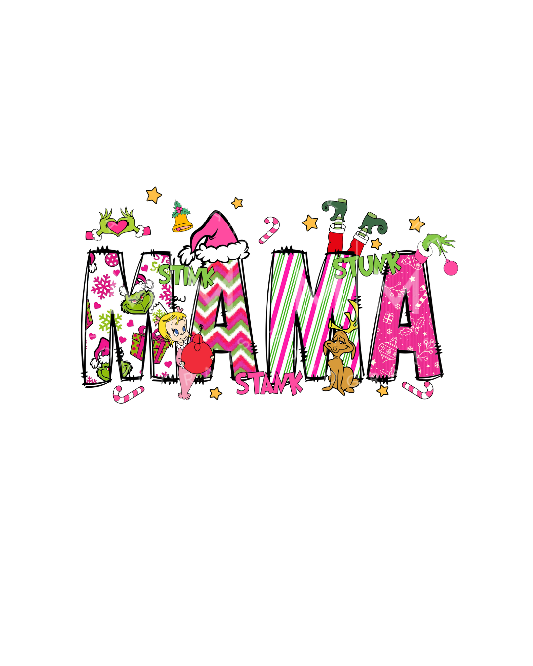 Pink Grinch Character Sweatshirt (MTO)