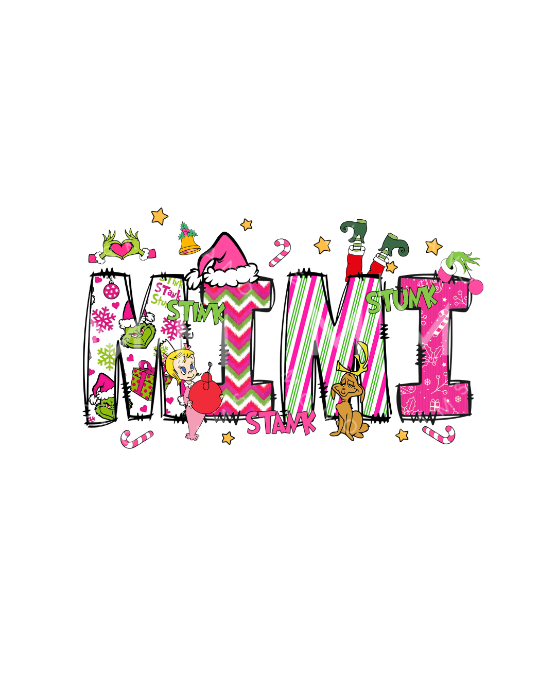 Pink Grinch Character Sweatshirt (MTO)