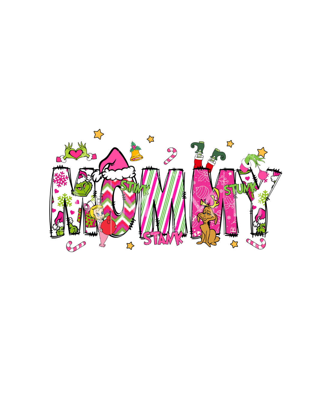 Pink Grinch Character Sweatshirt (MTO)