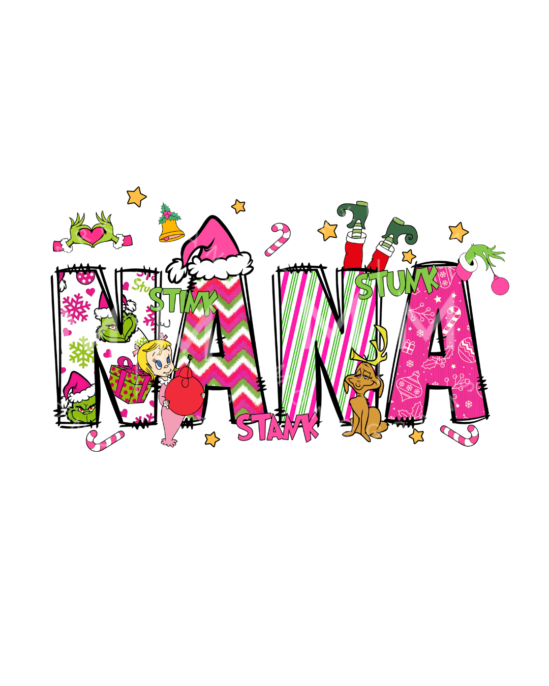 Pink Grinch Character Sweatshirt (MTO)