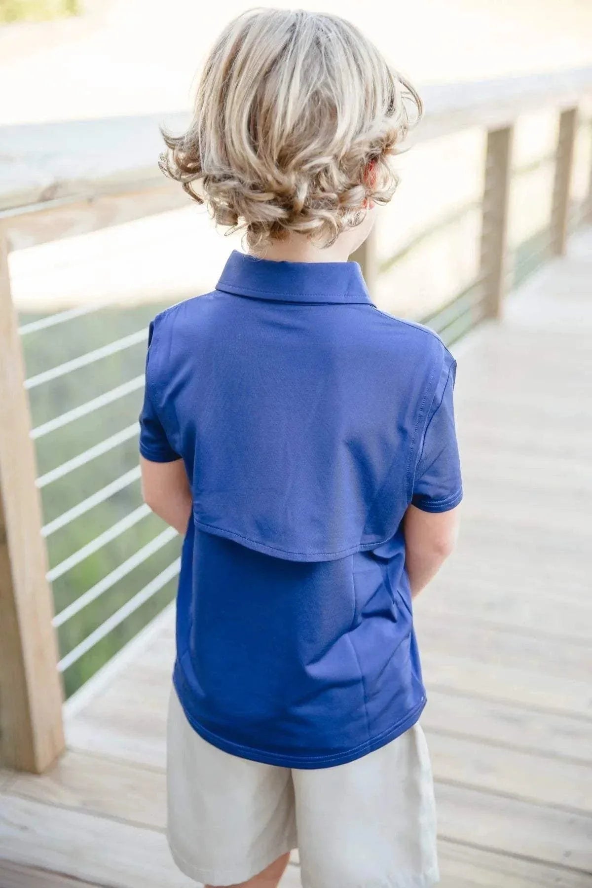 Saltwater Boys Company - Navy Offshore Fishing Polo