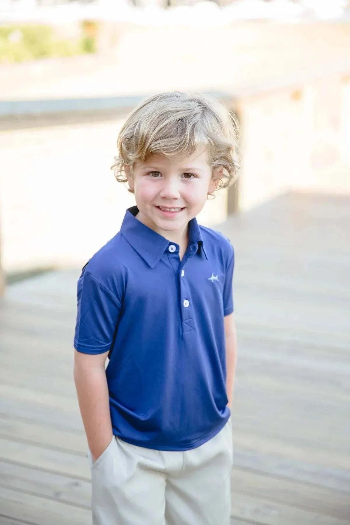Saltwater Boys Company - Navy Offshore Fishing Polo