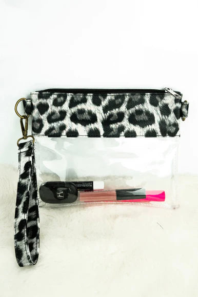 Snow Leopard Crossbody/Wristlet