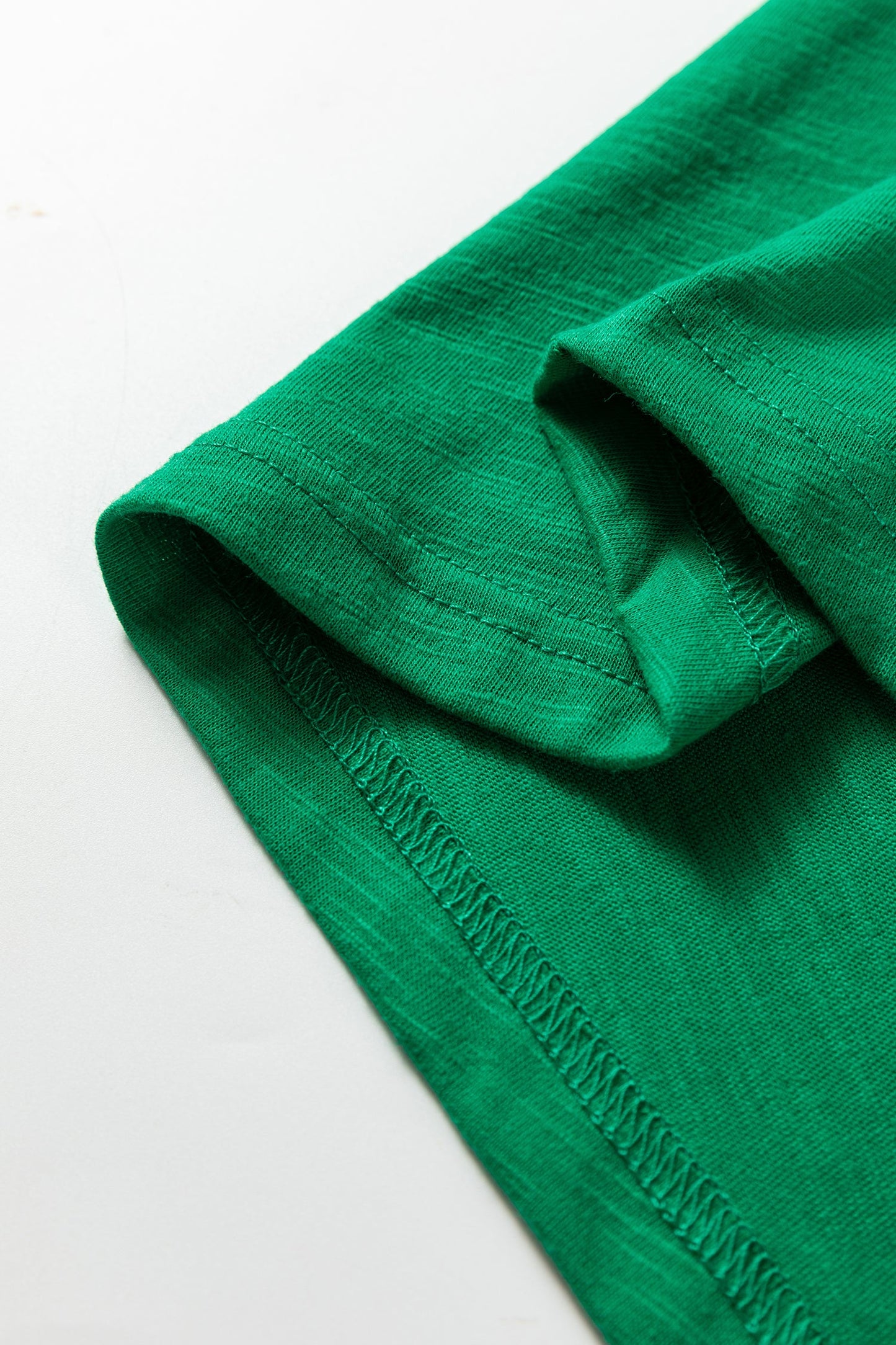 Mist Green Casual Button V Neck Long Sleeve T-Shirt