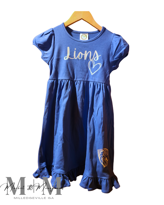 Youth Lions Dress (MTO)
