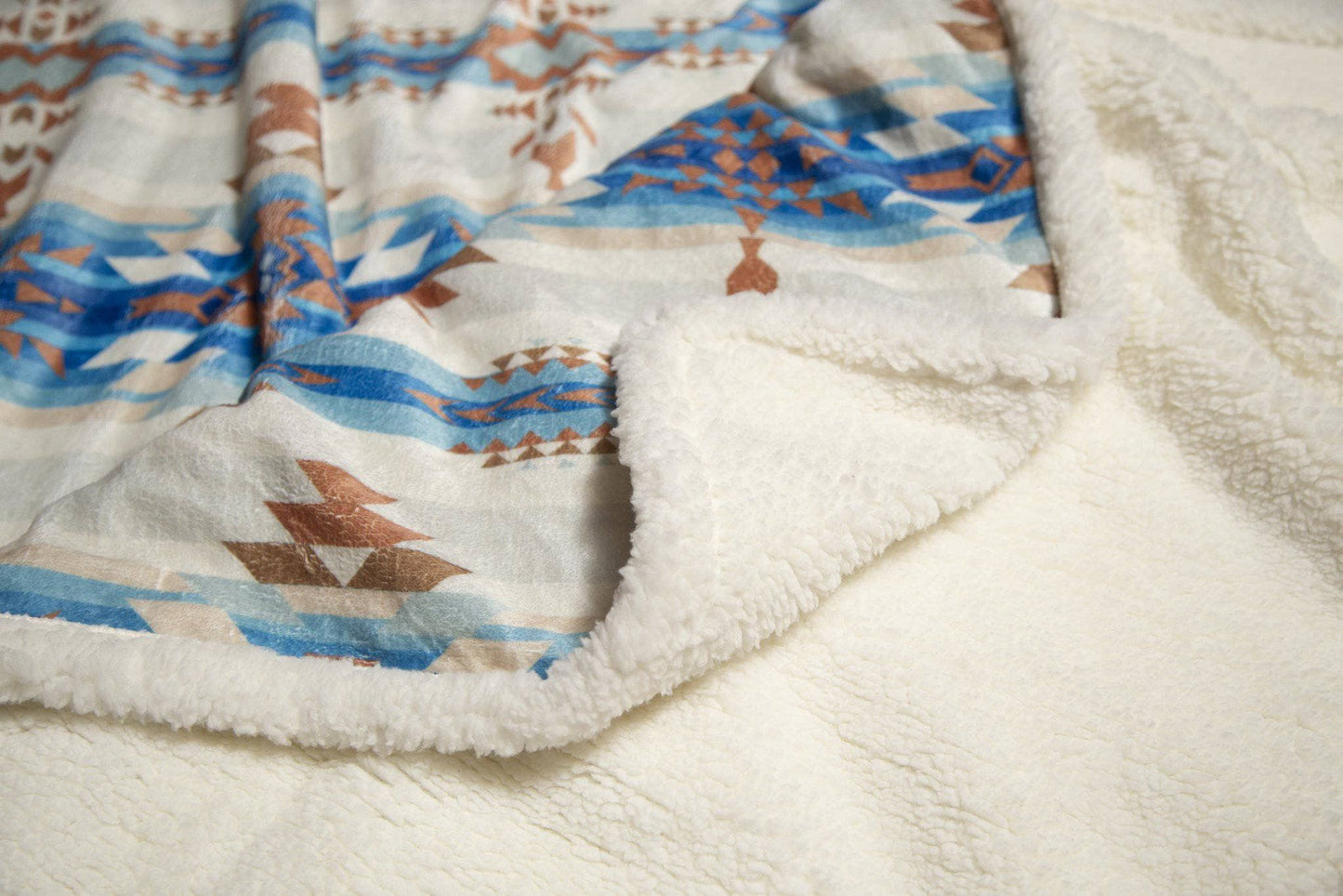 The Blues Southwestern Plush Throw